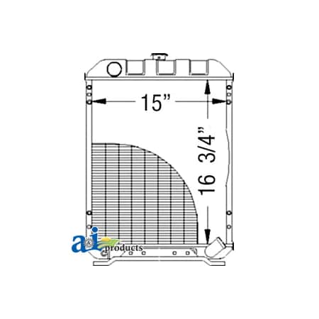 A & I Products Radiator 27.5" x23" x9" A-M804383